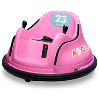 12V Kids Toy Electric Ride On Bumper Car, Pink