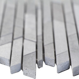Grey ZigZag Stone Tile Mosaics Collection - Home Accessories & Decor