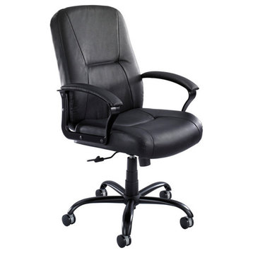 Safco Serenity™ High Back Big and Tall Office Chair in Black Leather