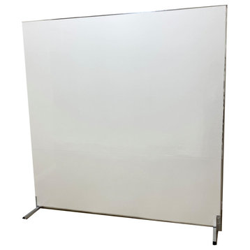 Shatterproof Portable Mirror, Stationary Stand and reversible white board