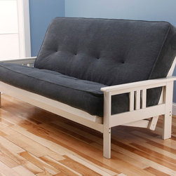 Monterey Antique White Futon | Marmont Thunder Futon Mattress - Products