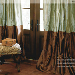 DrapeStyle - Bordered Silk Drapery - Curtains