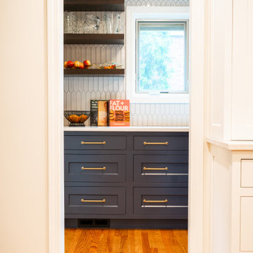 Mt. Prospect Project: Kitchen, Pantry, Bath & Living Room Built-ins