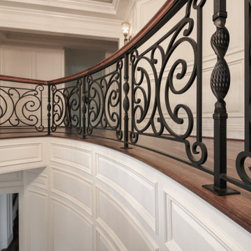 Project #74 | Circular Staircase with Hand-Forged Metal Panels