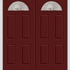 Heirloom Master 1/4 Lite 4-Panel Fiberglass Double Door 74"x81.75" RH In-Swing