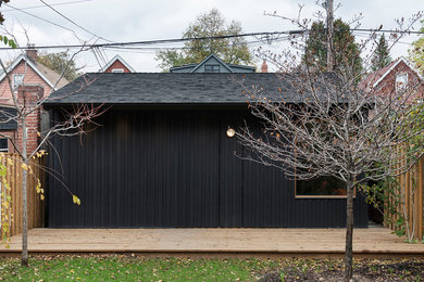 Mid-sized danish home design photo in Toronto