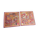 Mogulinterior - Mogul Sofa Cushion Covers Zari Embroidery Patchwork Bohemian Pillow Cases - Pillowcases and Shams