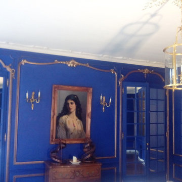 Mise en couleur et dorure d'un salon