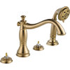 Delta Trinsic Wall Mounted Tub Filler, Champagne Bronze, T5759-CZWL