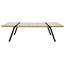 12-Seater Solid Oak Dining Table, Black