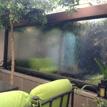 Custom Outdoor Mirror Water Feature - Houston, TX