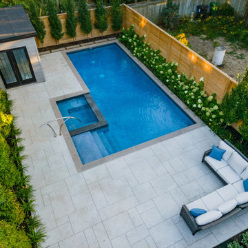Contemporary Look for a Small Backyard