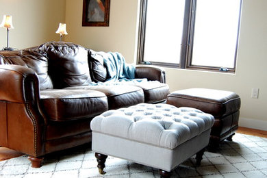 Example of a classic family room design in Other