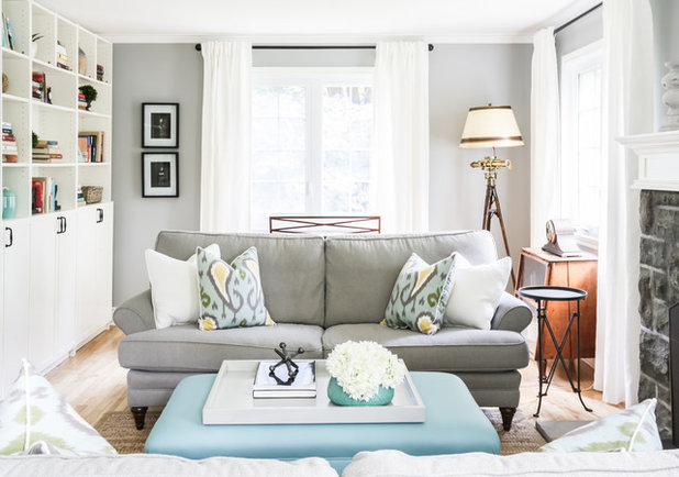 Beach Style Living Room by Lux Decor