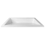 Marble-Lite - Undermount Ramp Bowl White - Undermount ramp bowl in gloss white.