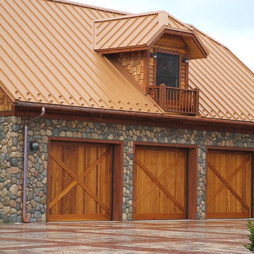 Log and timber frame home