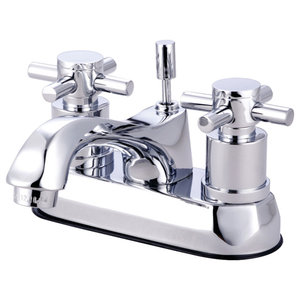 Kingston Brass KS4641QL 4 in Centerset Bathroom Faucet Polished Chrome