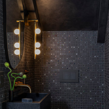 West 9th Powder Room with Lindsay Adelman Sconces