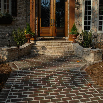 Welcoming Walkways of Genuine Clay Pavers