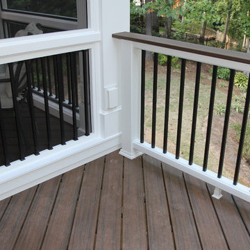 Marietta, GA Shed Roof Screen Porch & Deck