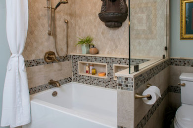 Inspiration for an eclectic bathroom remodel in New York