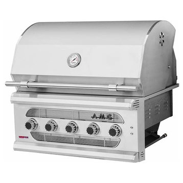American Muscle Grill 36” 5 Burner Built-in Gas Grill, Natural Gas