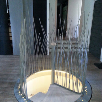 Escalier pas japonais hélicoÏdale