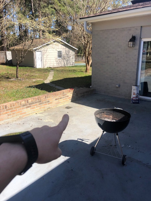 need help/advise on patio drainage or possibly redesign