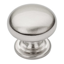 Cosmas - Cosmas 5737 Cabinet Knob, 1-1/4" Diameter, Satin Nickel, Set of 10 - Cabinet And Drawer Knobs