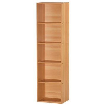 5-Shelf Bookcase, Beech