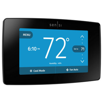 Sensi Touch Smart Thermostat Touchscreen Color Display, Programmable., Black