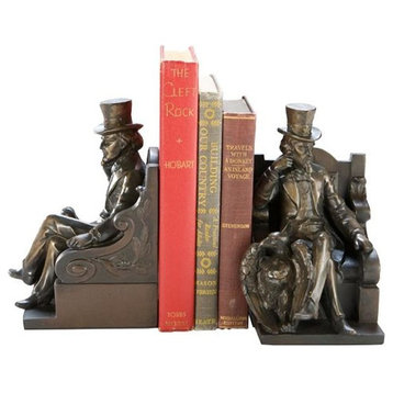 Bookends Bookend Lodge Uncle Sam Cast Resin Hand-Painted Hand-Cast