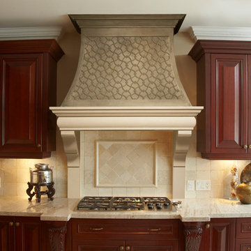 Copper Cast Stone Kitchen Hood in Montreal