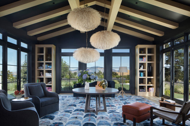Fusion Living Room by Ann Lowengart Interiors
