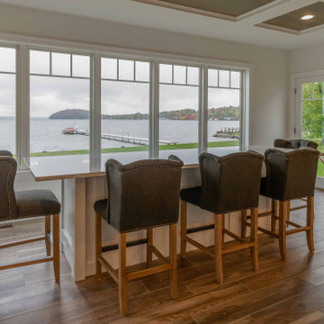 Lake House Kitchen with Tray Ceiling