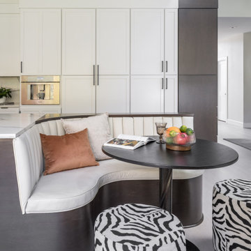 Warm Modern Kitchen Designed for Hosting