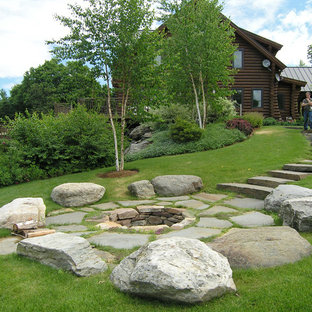 75 Beautiful Rustic Landscaping With A Fire Pit Pictures Ideas November 2020 Houzz