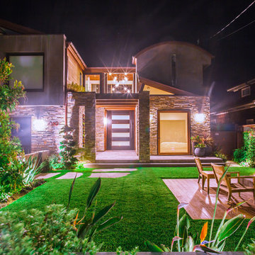 Entry Courtyard at Night