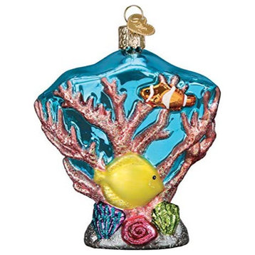 Old World Christmas 12597 Coral Reef Blown Glass Ornament