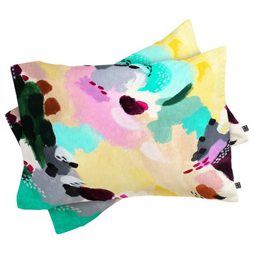 Deny Designs Laura Fedorowicz Brisk Winds Pillow Shams, Queen