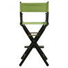 030" Director's Chair Black Frame-Lime Green Canvas