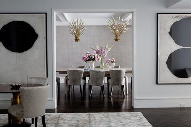 ニューヨークにあるおしゃれなダイニングの写真