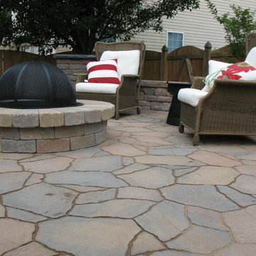 Multi-level Patio with Fire Pit