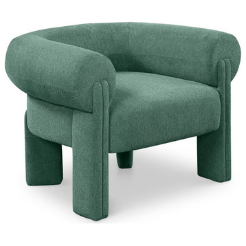 Stefano Upholstered Accent Chair, Green