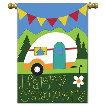 Garden Flag Happy Campers