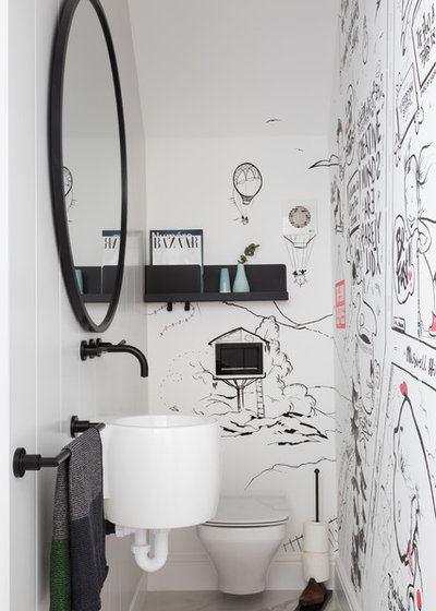 Contemporary Powder Room by Ocean Bathrooms .com LTD