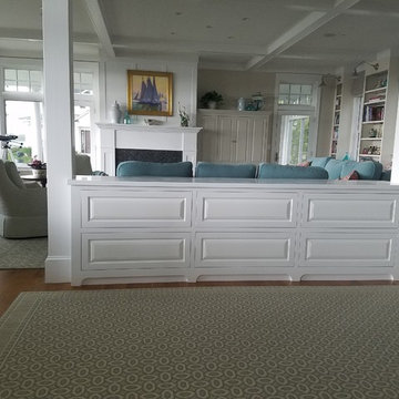 White raised panel Credenza