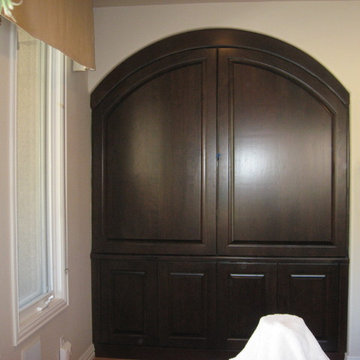 Entertainment Center Finish to Dark Brown or Light Espresso