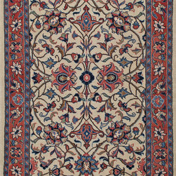 Persian Sarouk runner 3' X 17'8 - Area Rugs