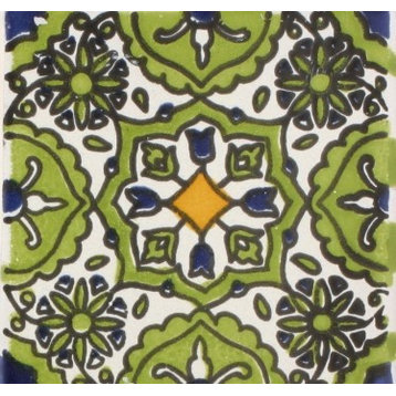 Mediterranean Oasis Verde Ceramic Tile, 6"x6"